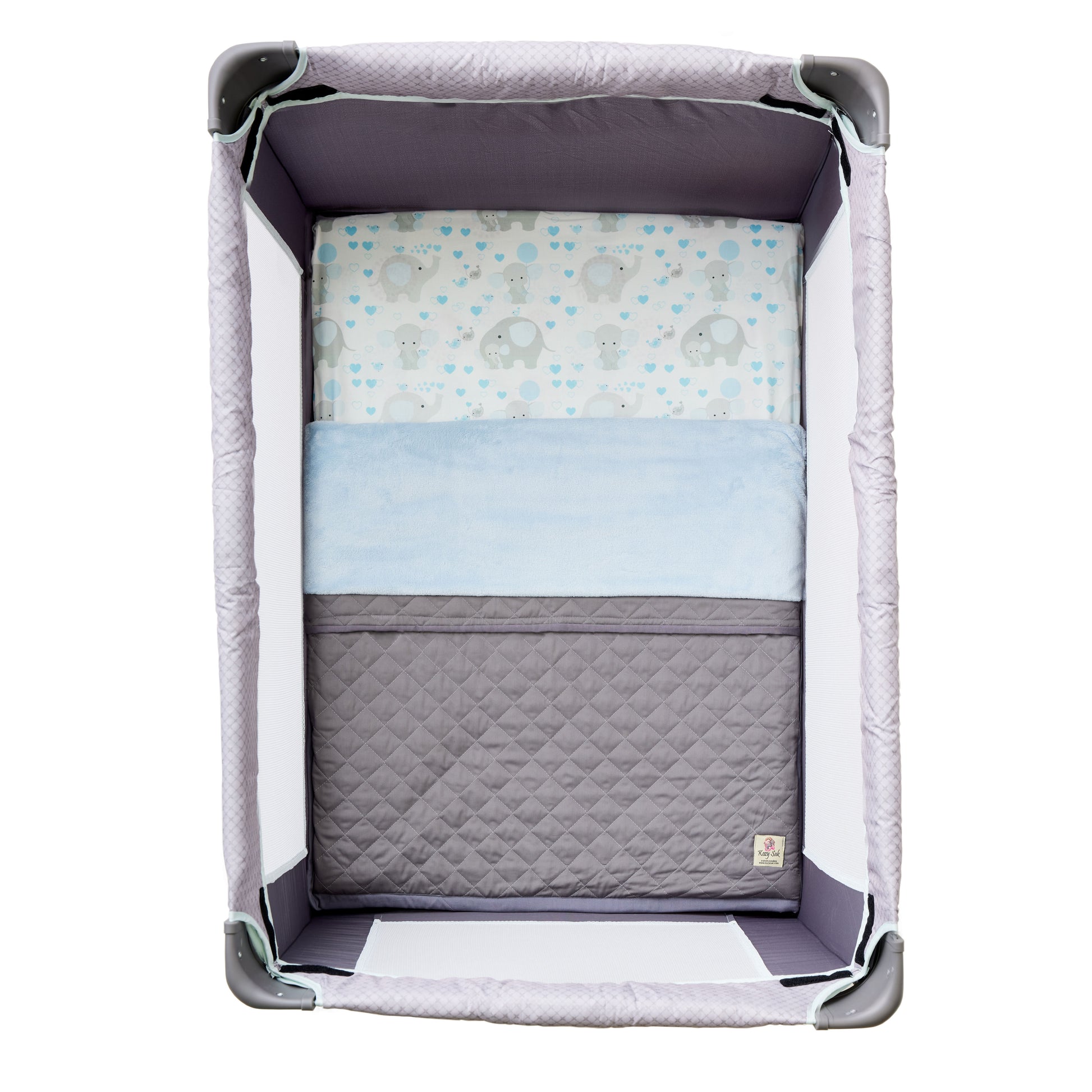 Elephant KozySak Portable Crib Bedding System