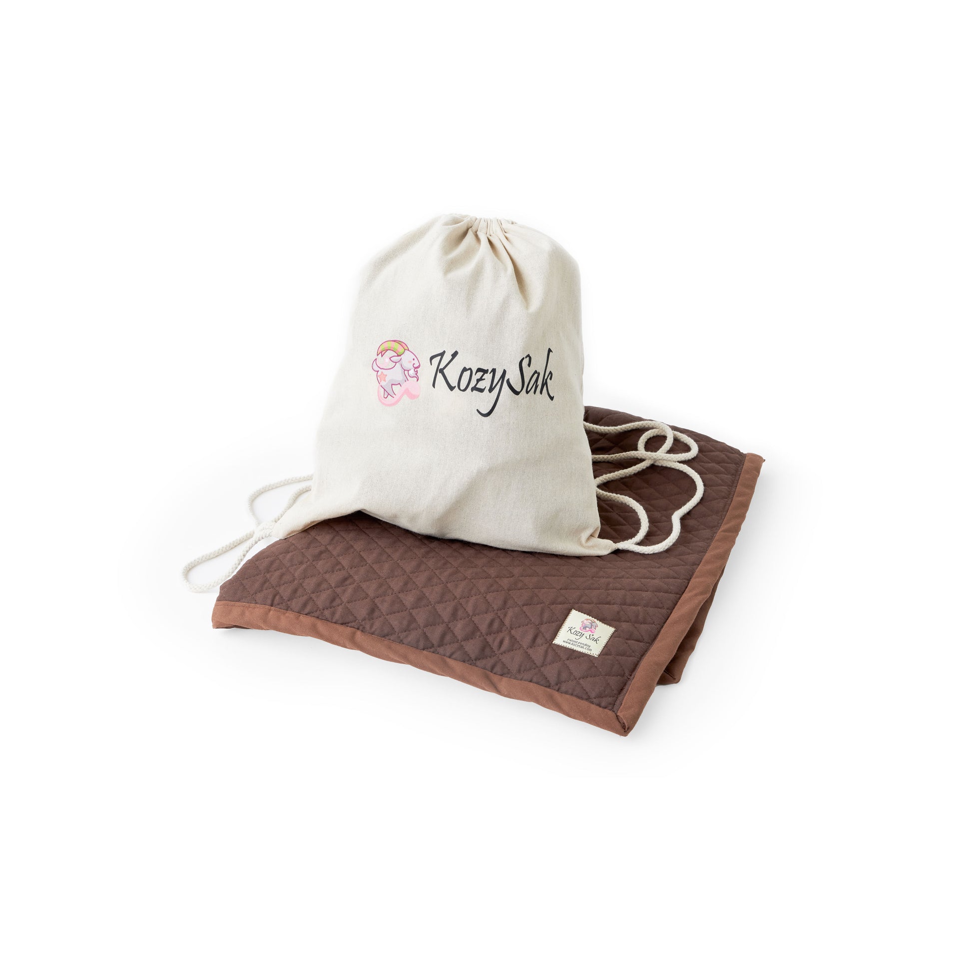 Beige KozySak Portable Crib Bedding System